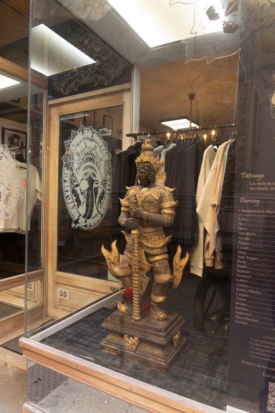 One of the two Yakshas, in the Carpentras window, in 2025