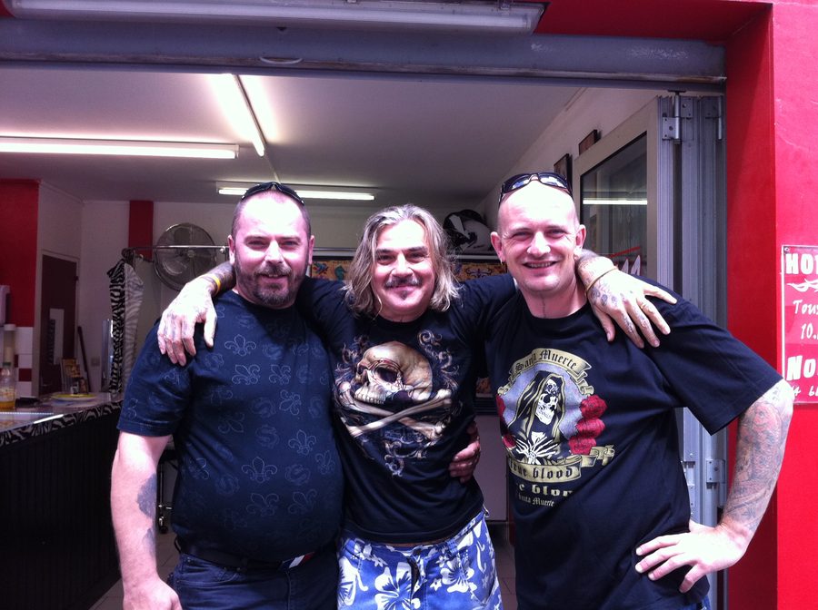 With Fabrice and Marco, in Le Grau-du-Roi