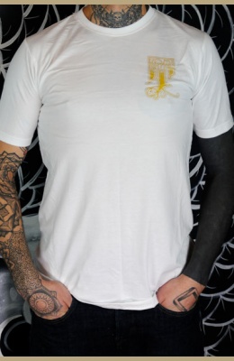 TSCHAMP-Face-avant Blanc Tattoo-on-move T-shirt Tattooed-body-is-beautifful