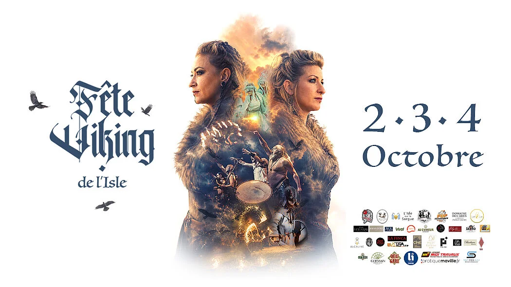 Affiche de la Fête Viking de l'Isle, les 2, 3 et 4 octobre 2026