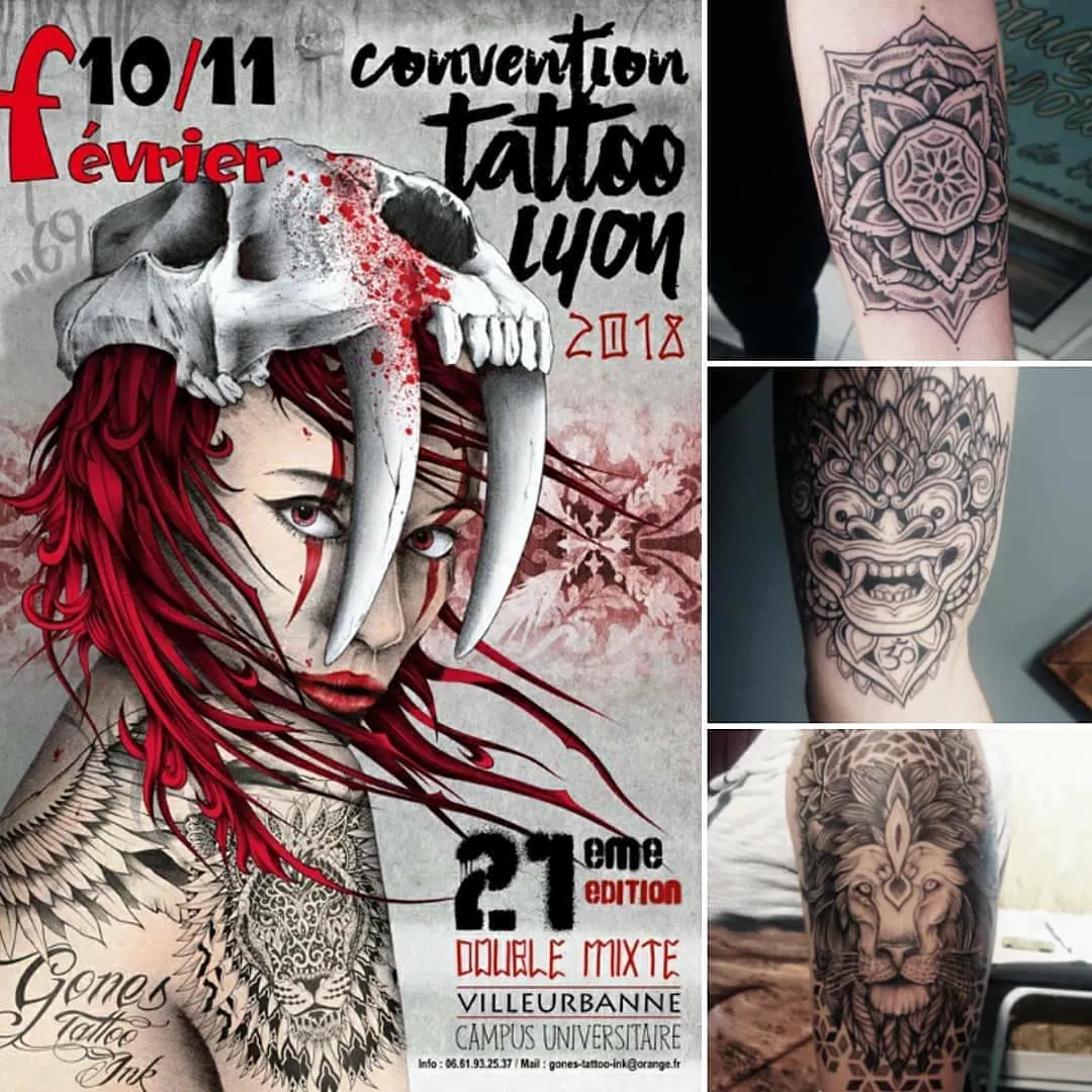 Bambi à la convention de tatouage de Lyon, janvier 2018