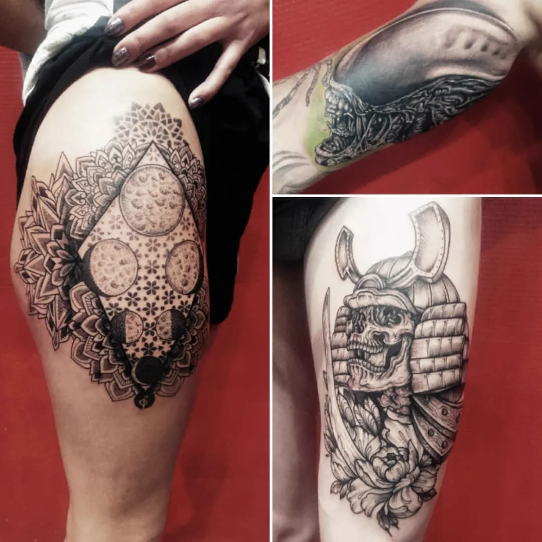 Bambi à la convention de tatouage de Lyon, janvier 2018, photo 2 sur 3