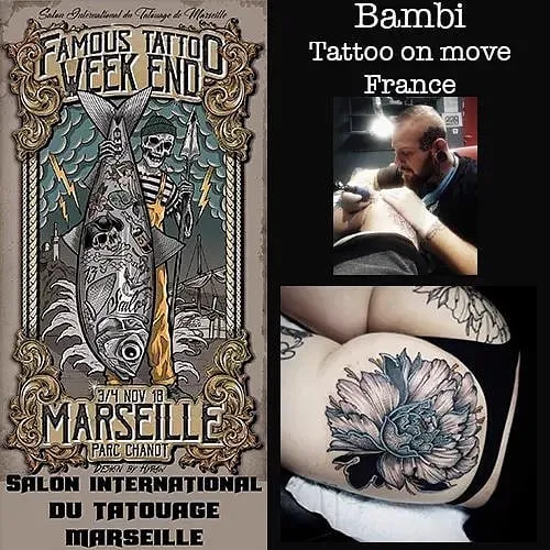 Bambi à la convention de tatouage de Marseille, novembre 2018