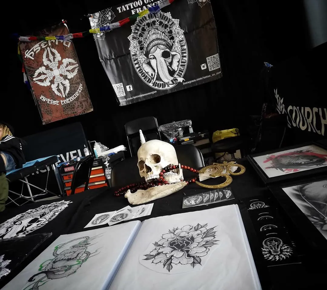 Bambi au White Ink Tattoo Show de Courchevel, mars 2019