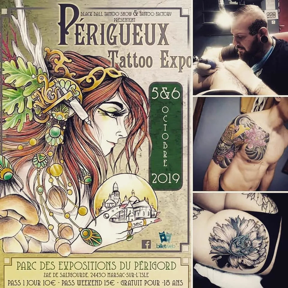 Bambi au Périgueux Tattoo Expo, octobre 2019
