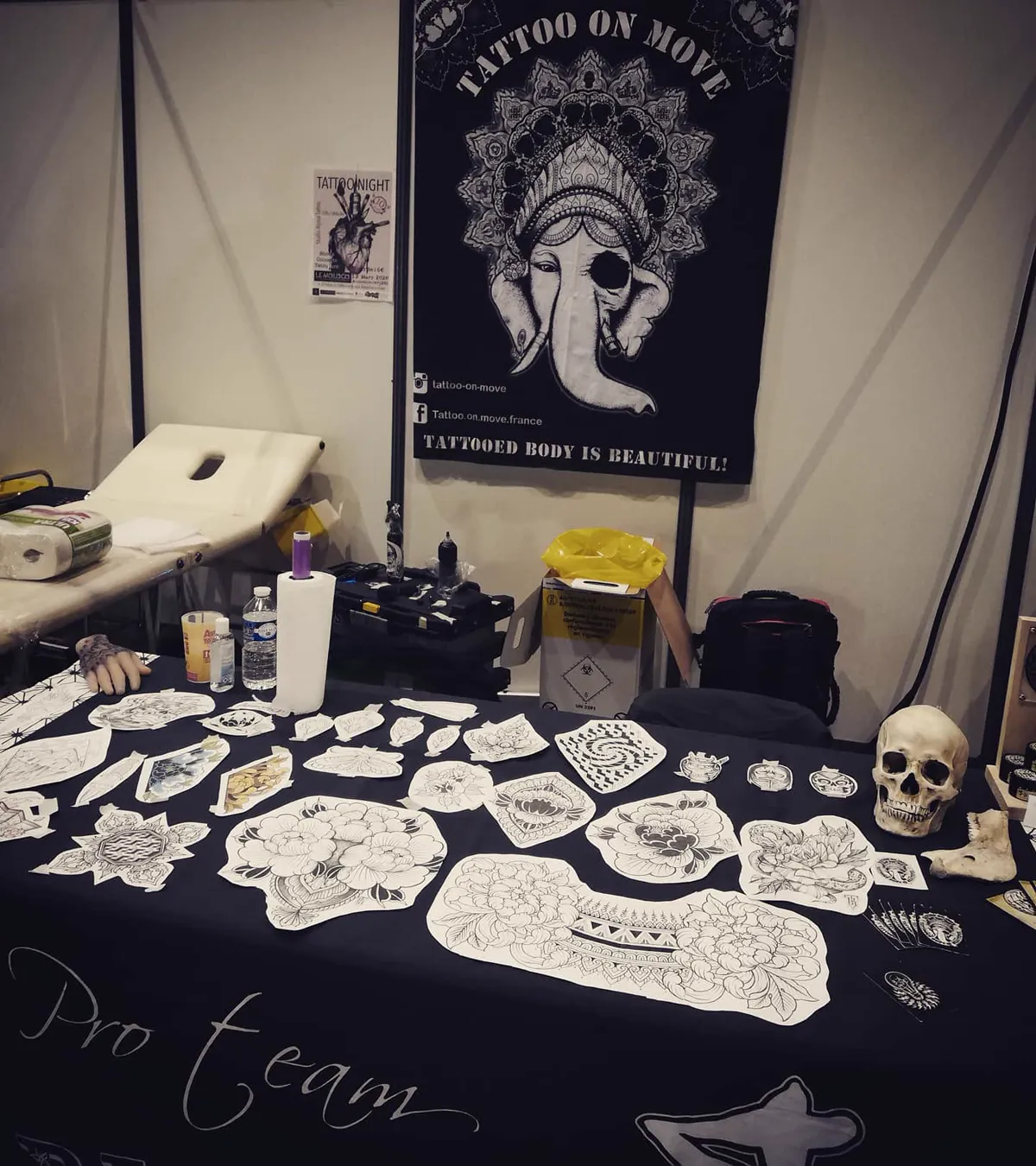 Bambi à l'Axone Tattoo Show, février 2020