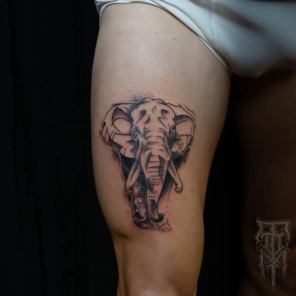 tony_kaboom_tattoo-on-move_blackwork_sketch_elephant_original
